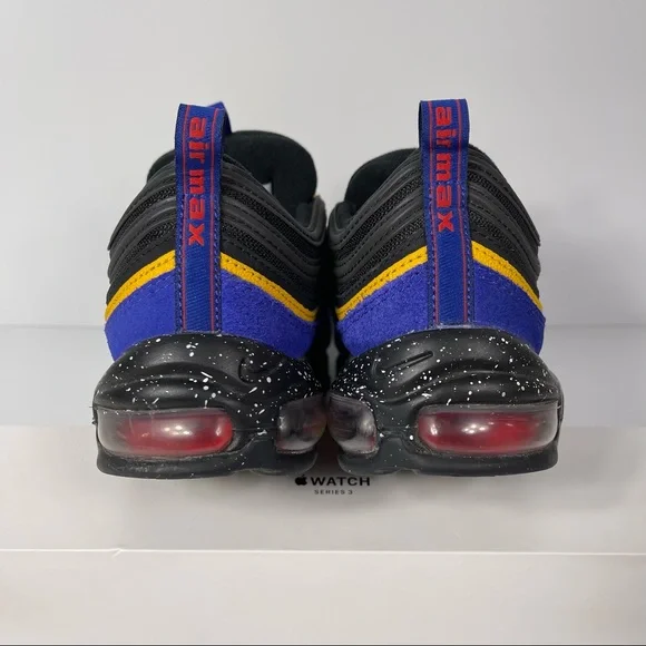 NIKE AIR MAX 97 CONCORD ACG TERRA MENS SHOES SIZE 9 BLACK PURPLE YELLOW RED USED - Picture 3 of 10